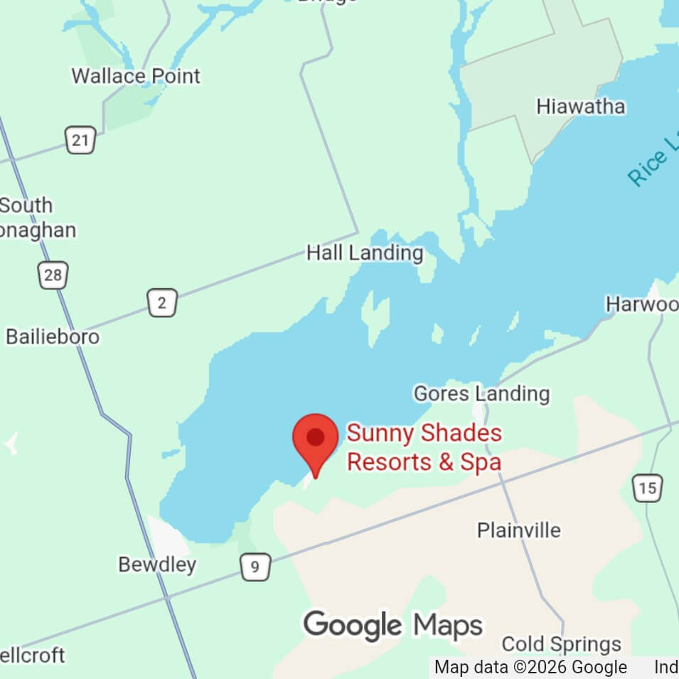Map showing the location of Sunny Shades Resorts & Spa