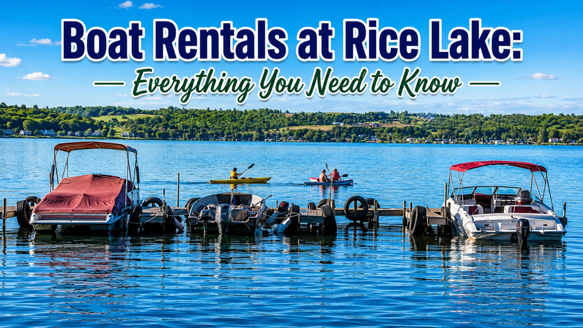 Boat Rentals at Rice Lake: Everything You Need to Know